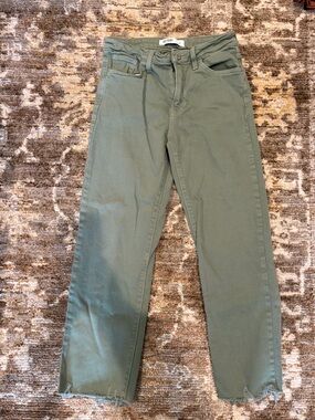 Just Black Olive Green Skinny Jeans